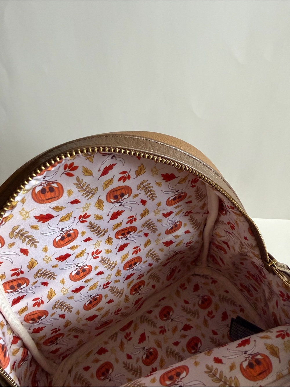 The Nightmare Before Christmas Brown Embroidered Loungefly Backpack & Wallet Set - Picture 5 of 7